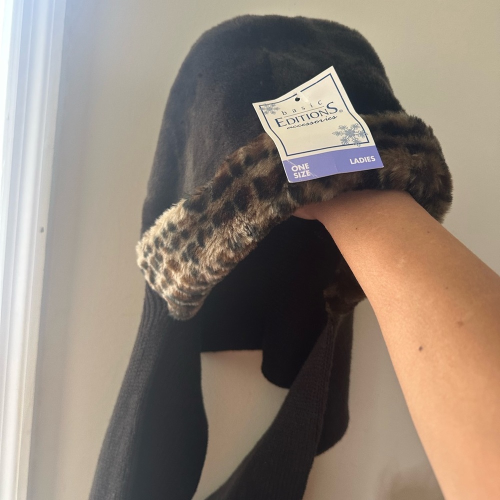 Basic Editions women's faux fur trapper hat